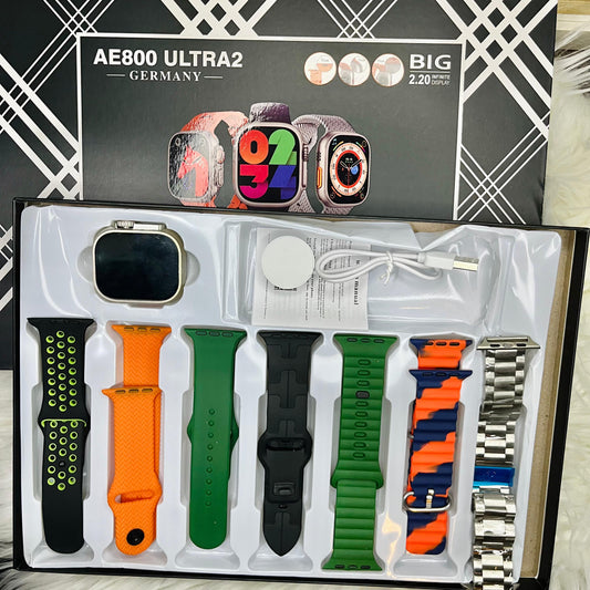 Ultra 2 Germany 49mm Smartwatch With 7 Straps & 360 Body Case