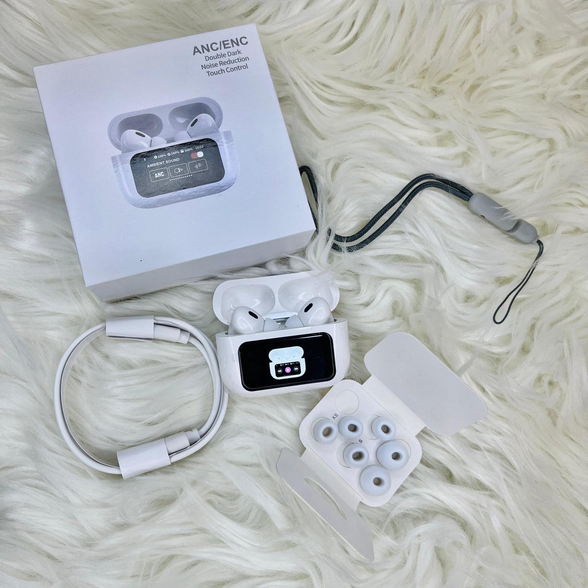 A9 Pro Display Airpods With Free Lanyard
